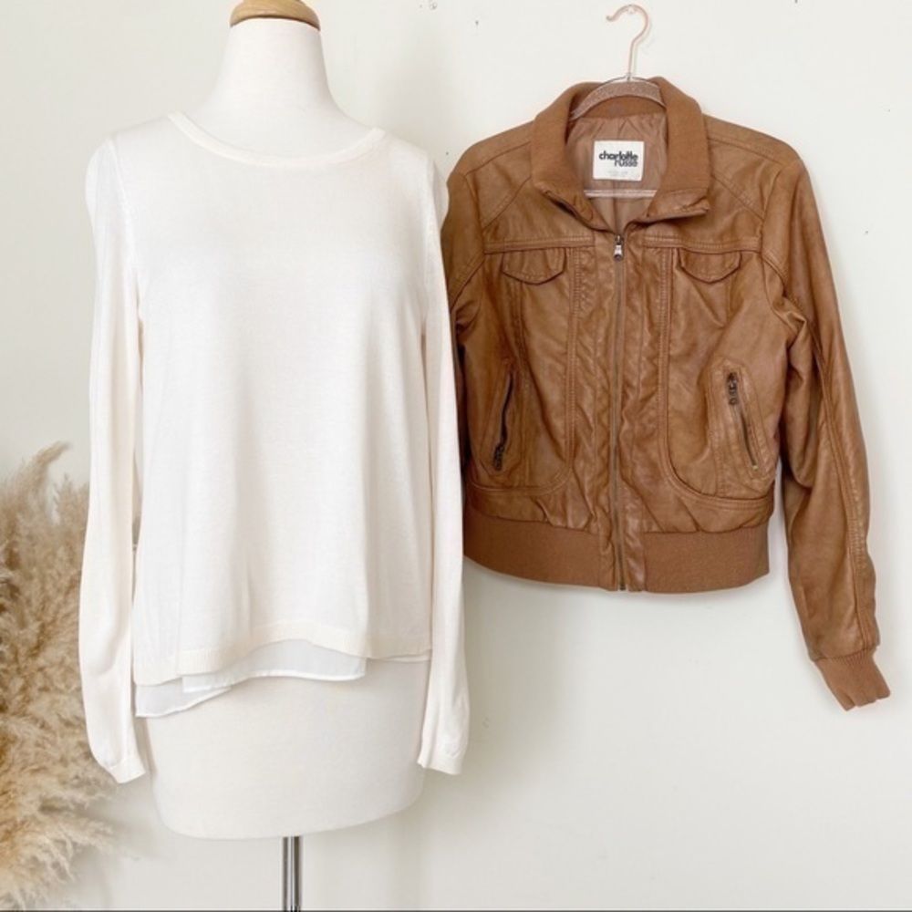 H&M cream light weight sweater